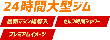 24時間大型ジム